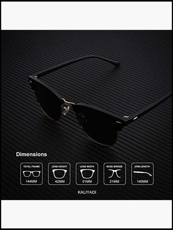Polarized Sunglasses Semi-Rimless Frame Retro Driving UV Blocking main image 6